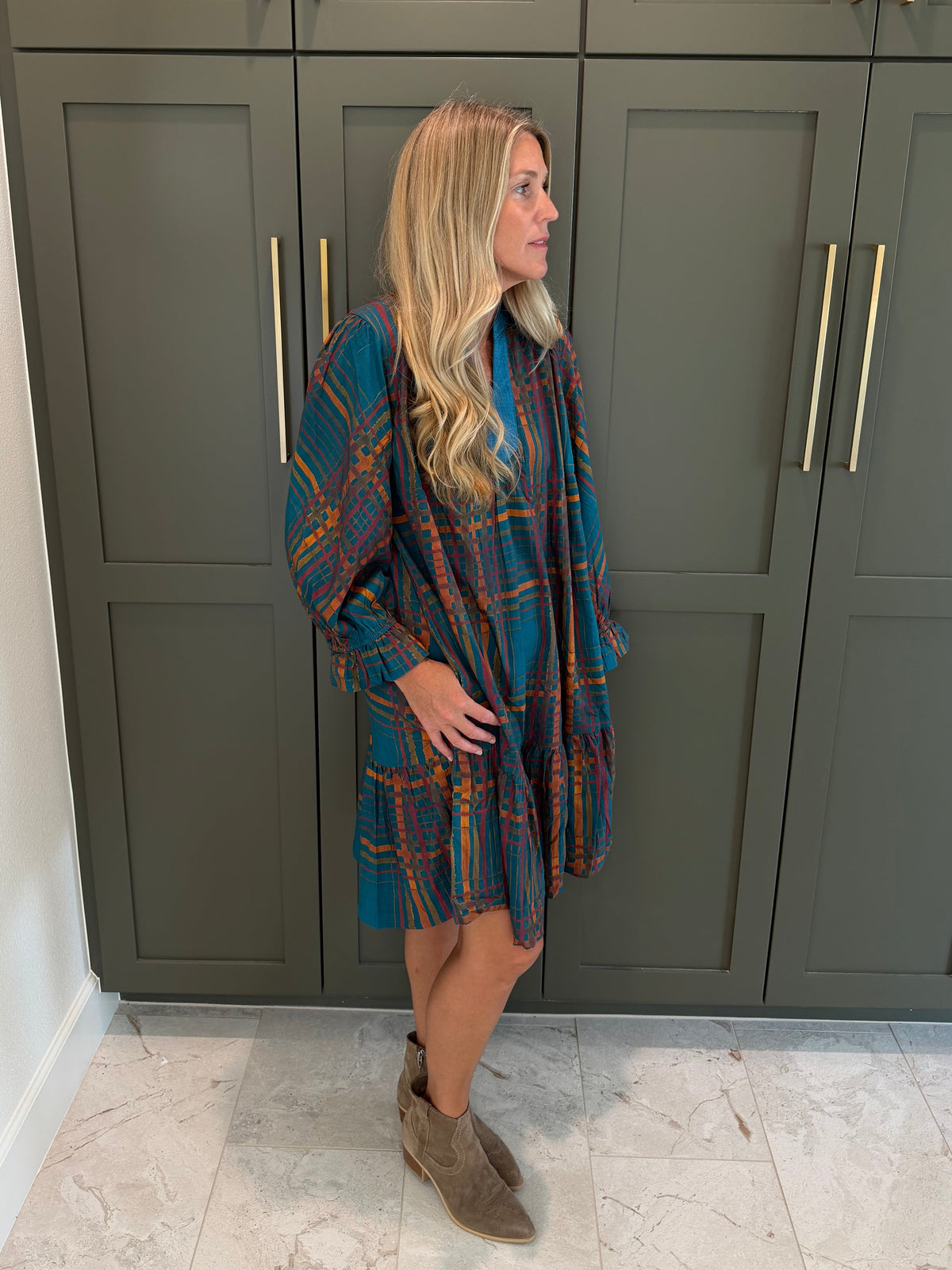 Earth Toned Dress-TGB
