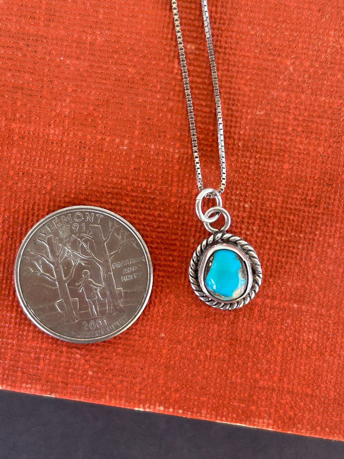 16” Vintage Round Turquoise Necklace - TGBJ