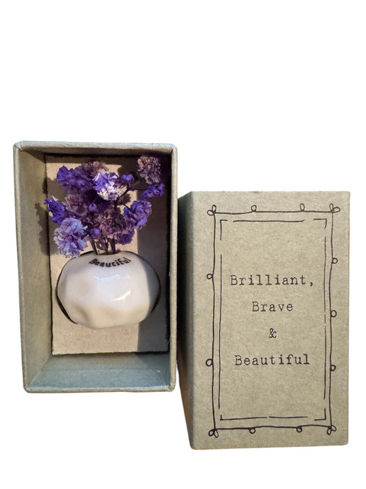 Small Vase With Flowers (Assorted)