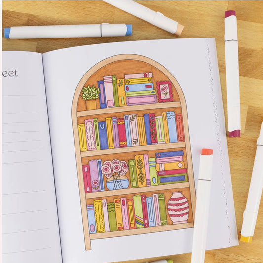 All Booked Up Coloring Book IMS