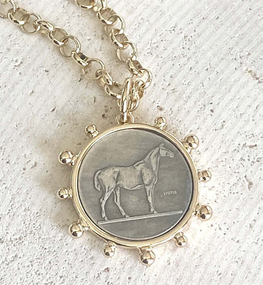 Horse Coin Necklace - TGB