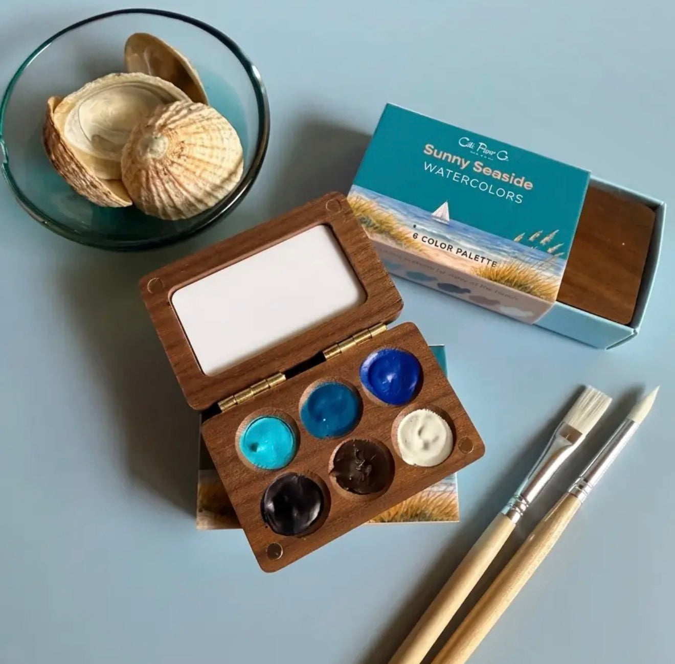 Seaside Wooden Watercolor Set-TGB