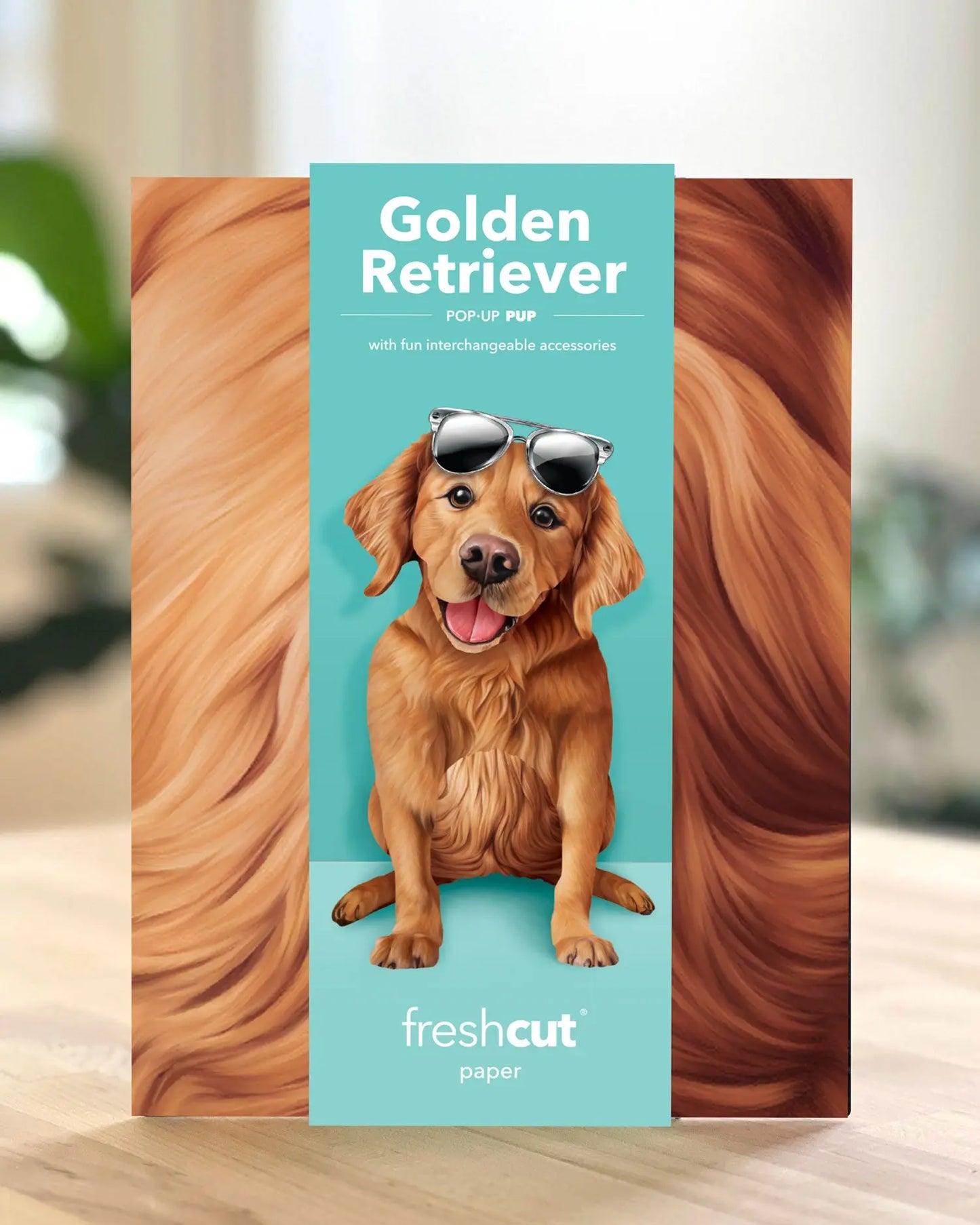 Golden Retriever Pop-Up Card