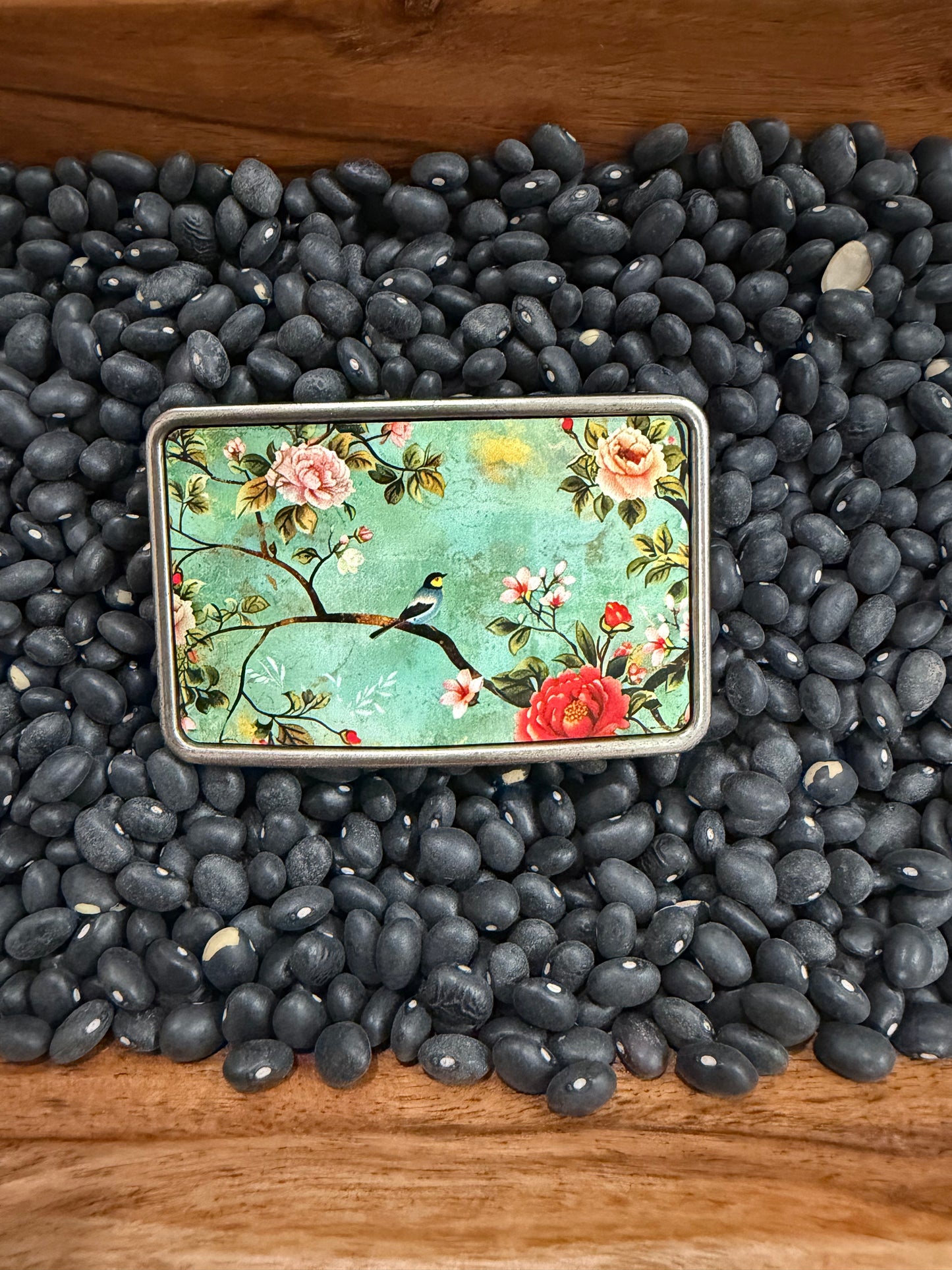 Floral Song Bird Buckle-TGB