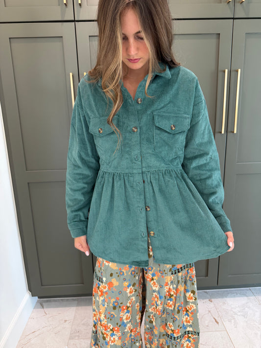 Teal Shacket-TGB
