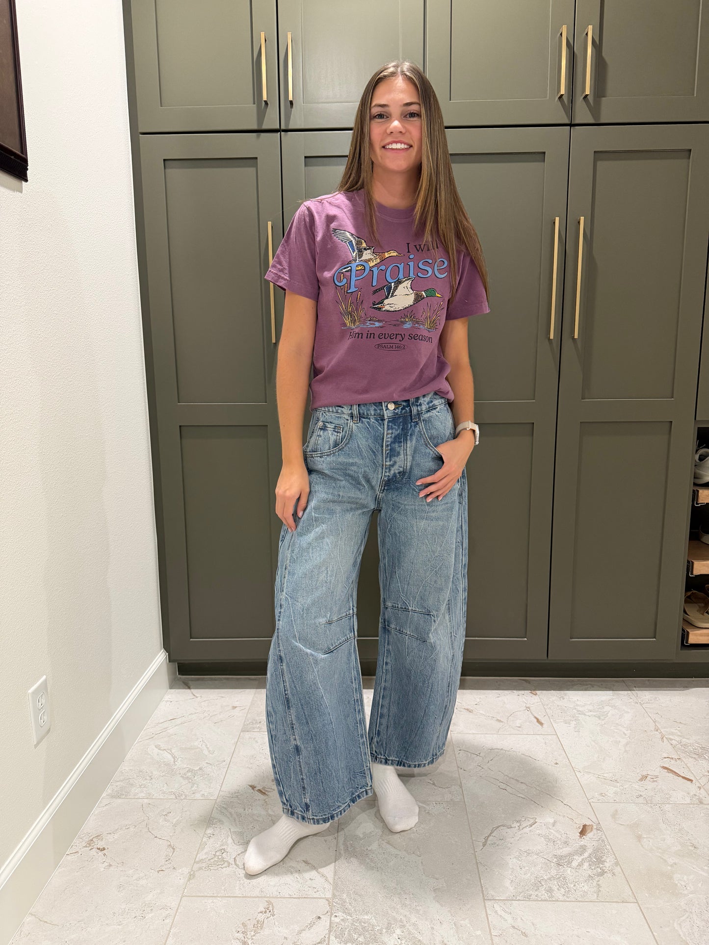 The Alysse Barrel Jeans-TGB