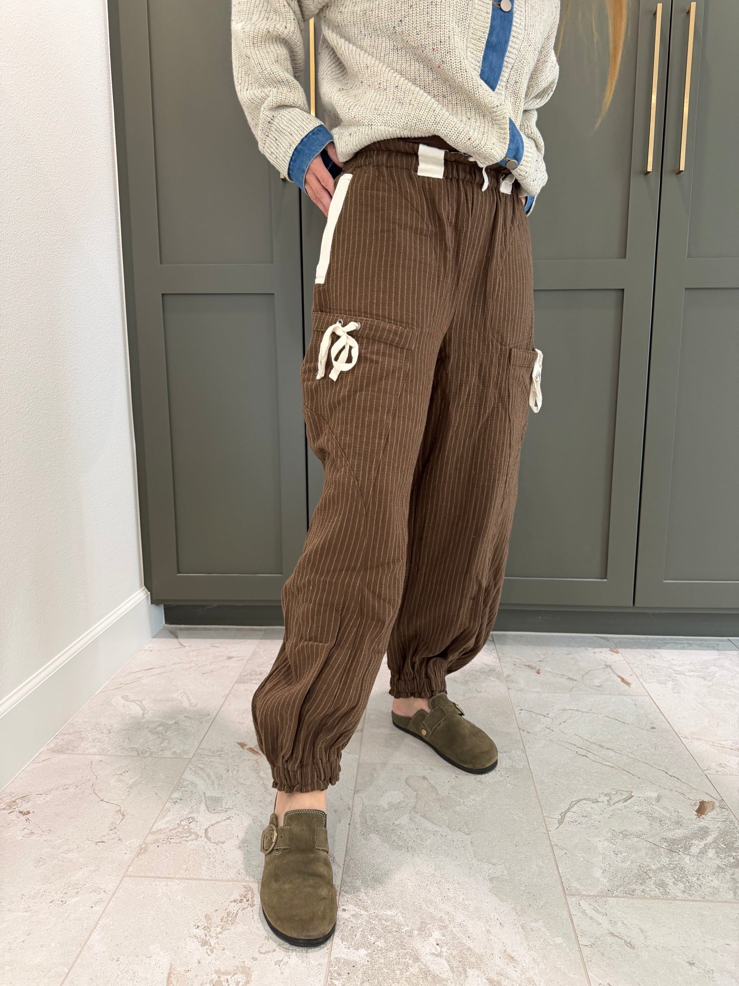 Brown Joggers-TGB
