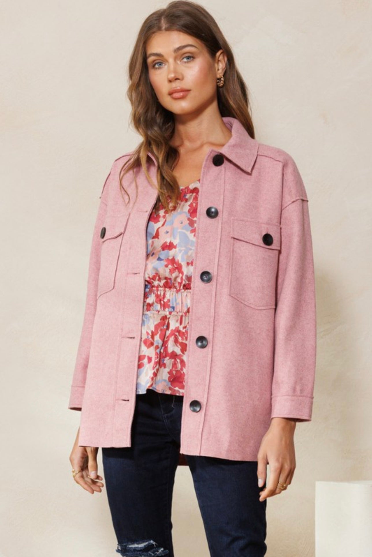 The Margie Shacket- Retro Purpose