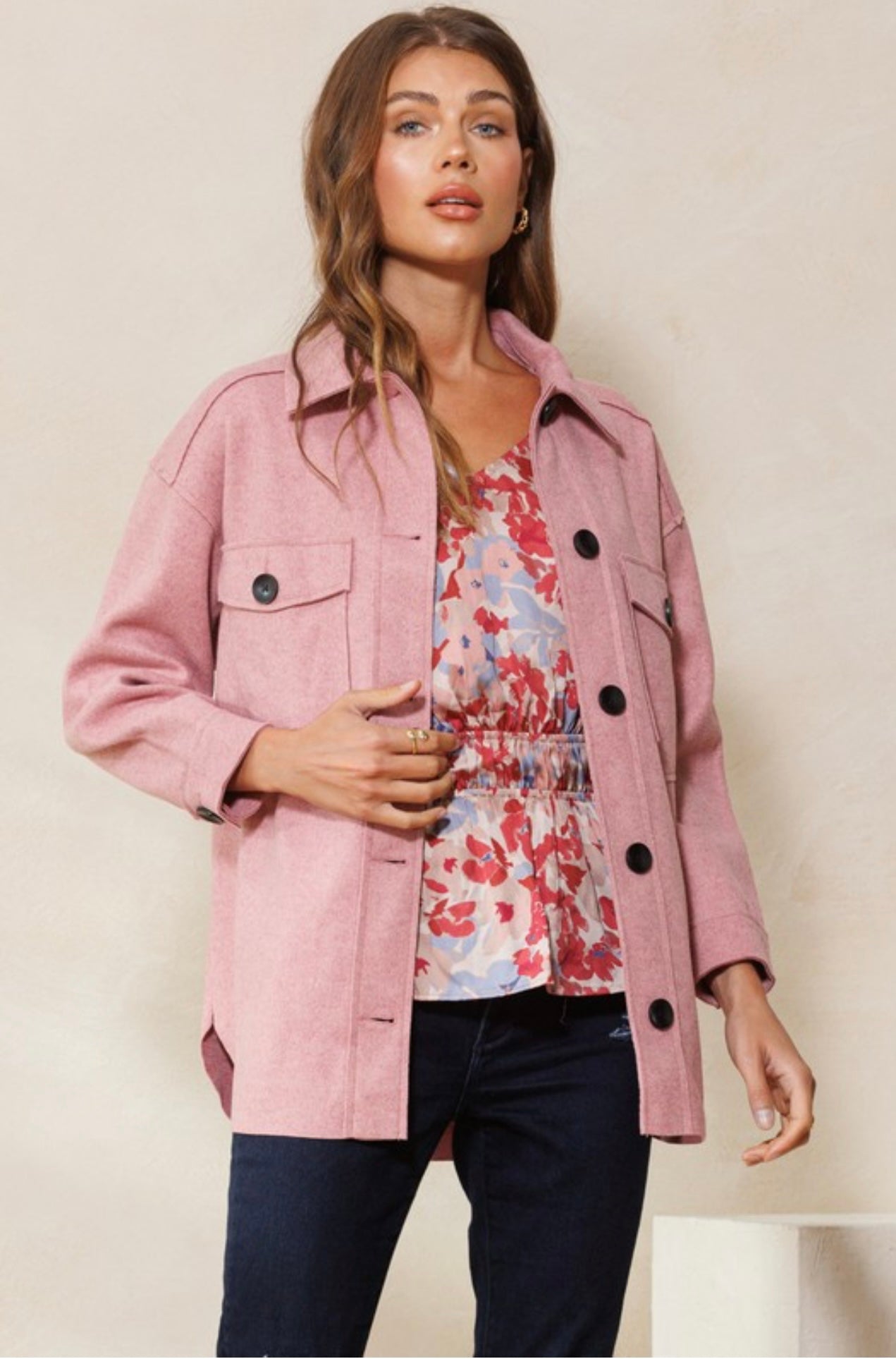 The Margie Shacket- Retro Purpose