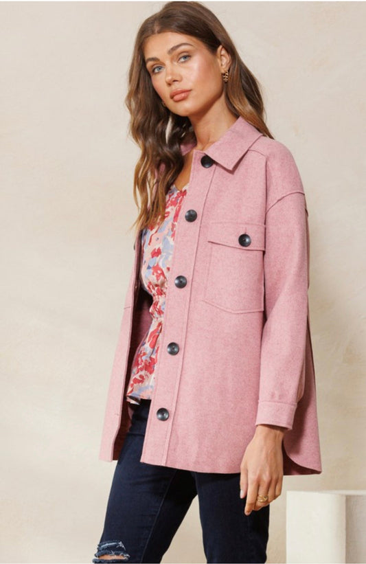 The Margie Shacket- Retro Purpose