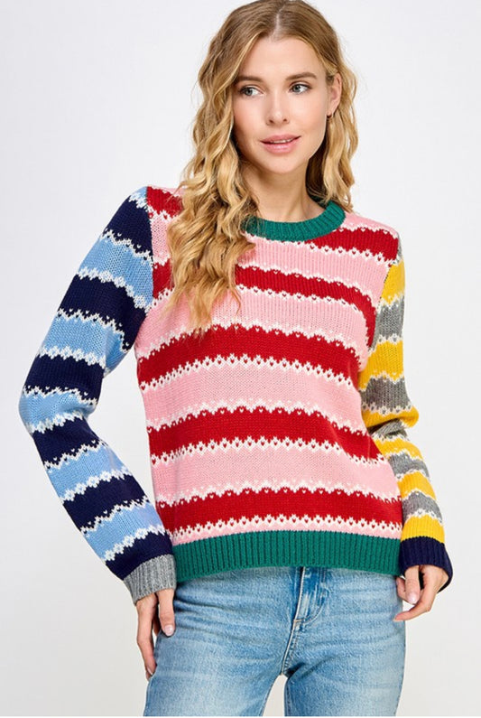 Fun Times Sweater- Retro Purpose