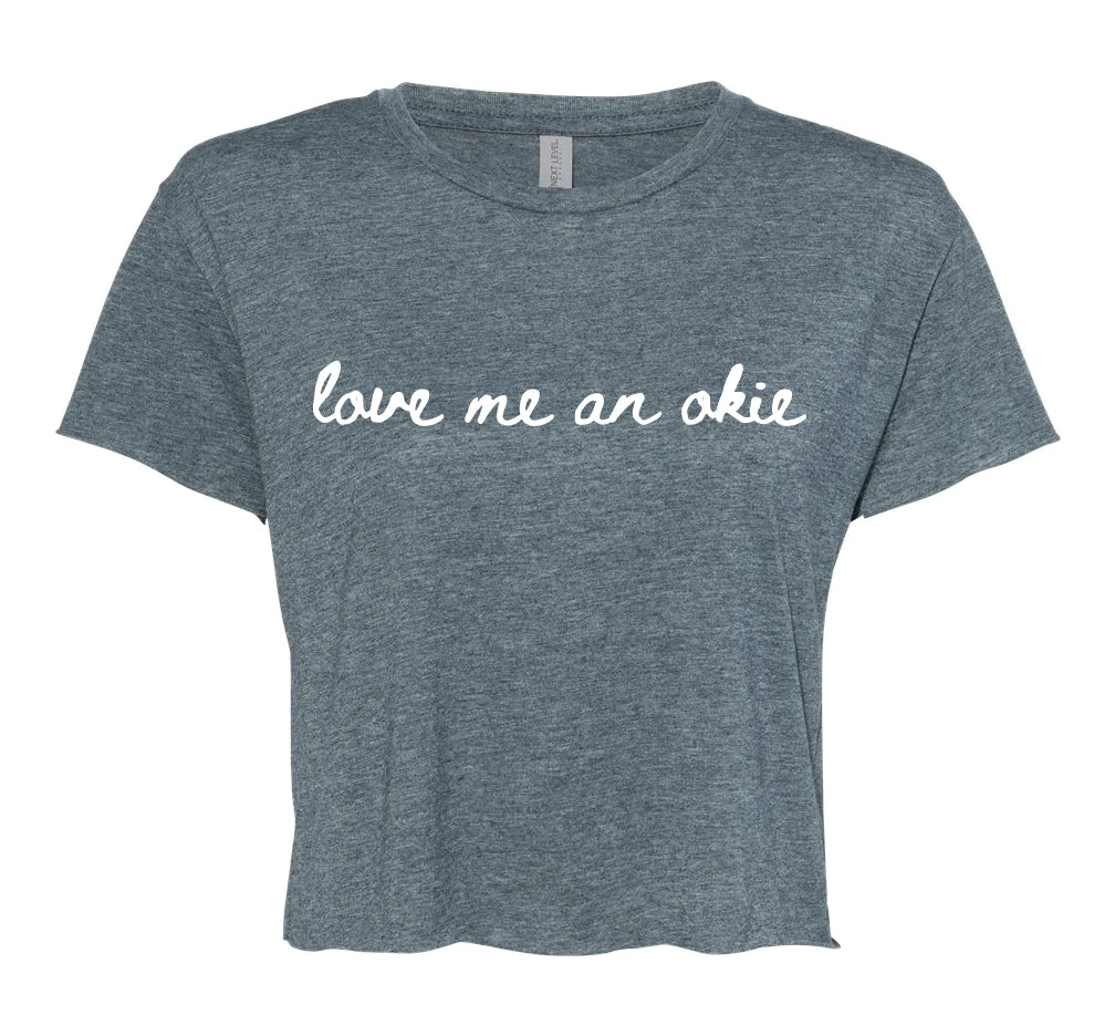 Love me an okie - Women's Festival Crop Tee