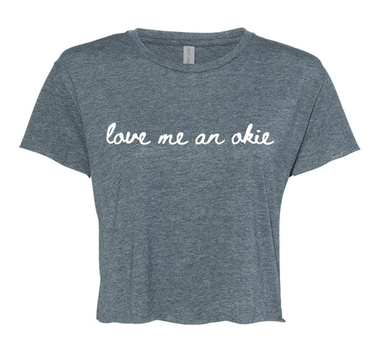 Love me an okie - Women's Festival Crop Tee