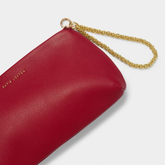 Margot Clutch ( Garnet Red )