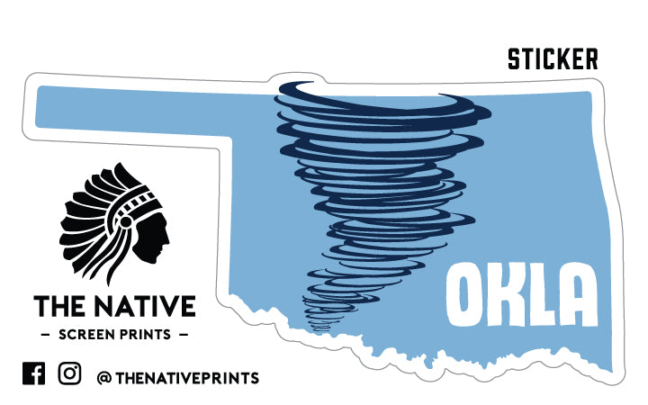 OKLA Tornado Sticker
