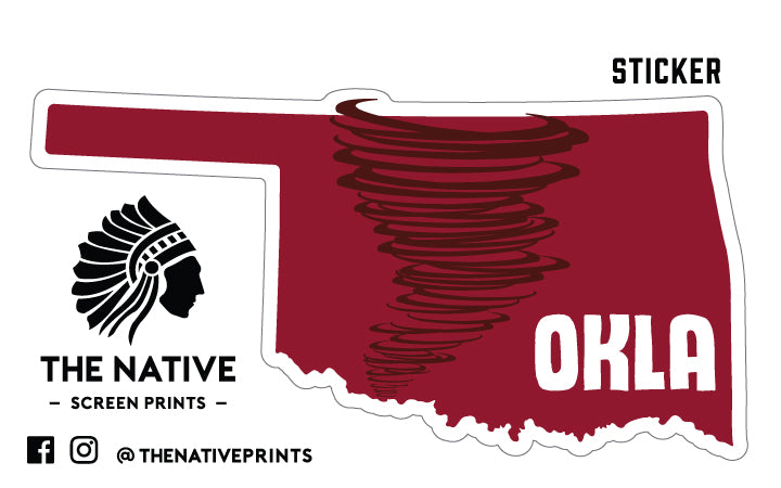 OKLA Tornado Sticker