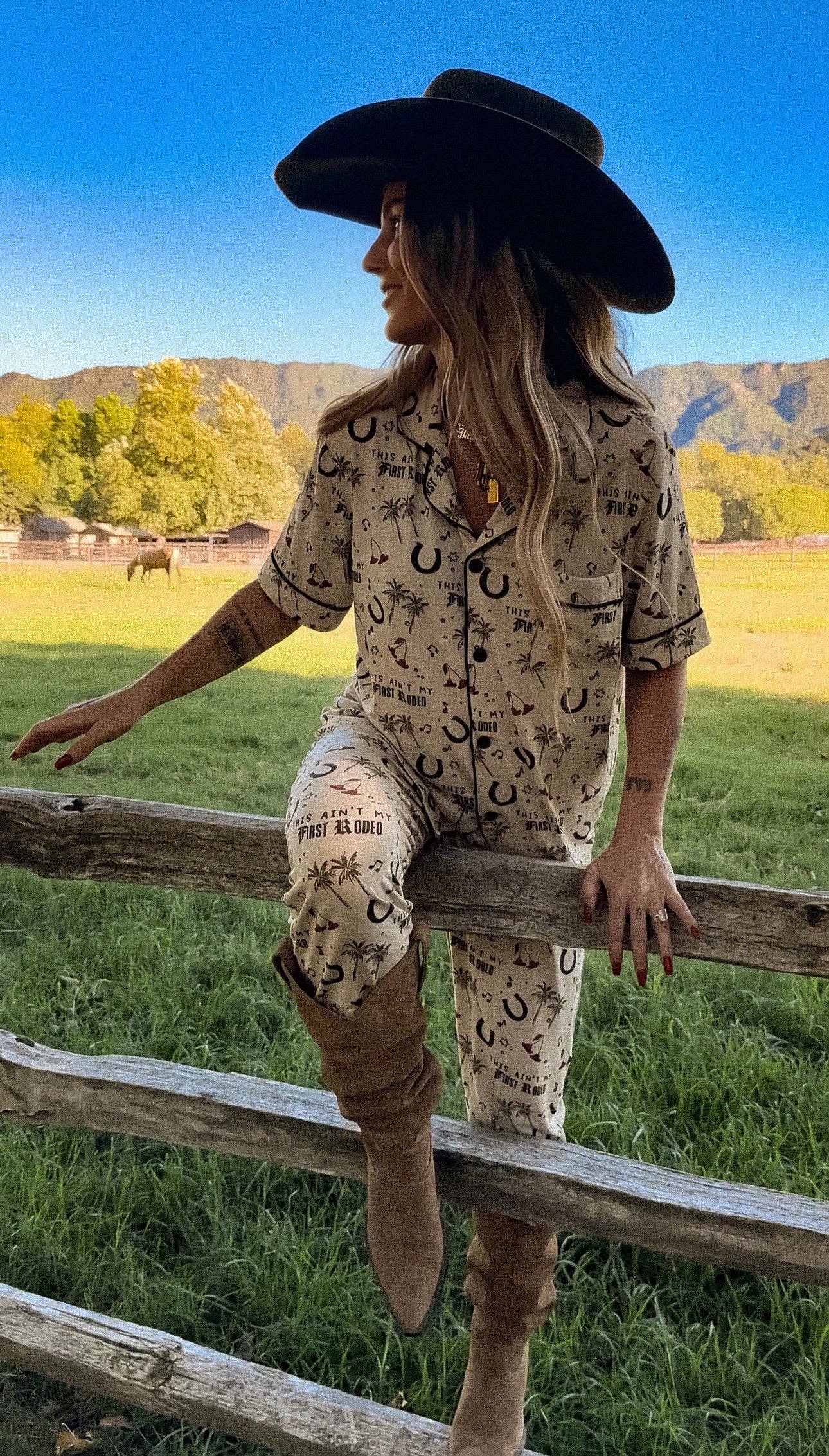 This Ain't My First Rodeo Bamboo Pajama Set