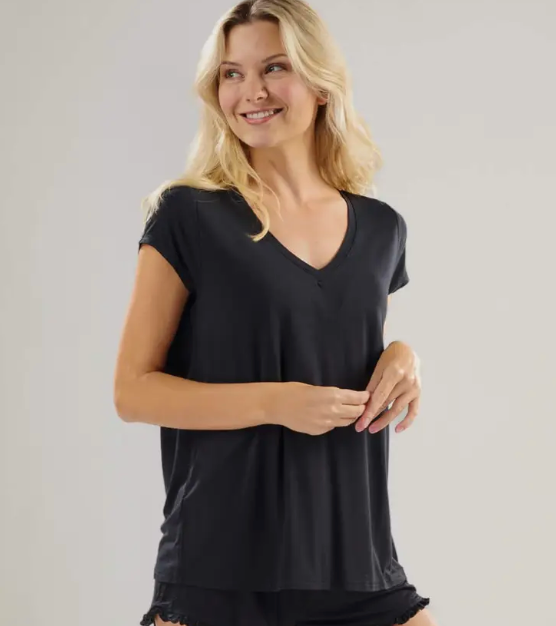 Faceplant Bamboo V-Neck Tee Shirt