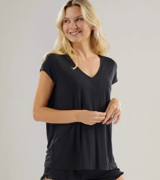 Faceplant Bamboo V-Neck Tee Shirt