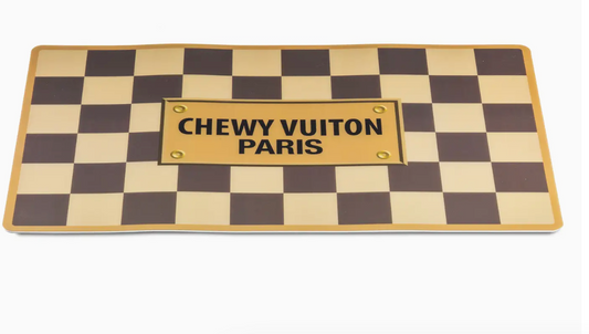 Checker Chewy Vuiton Placemat - Dog Mat