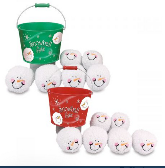 Snowball Fight Tin Bucket