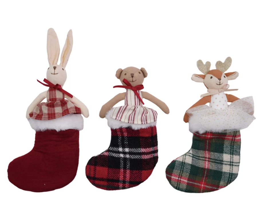 Plush Animal Toy with Stocking