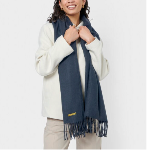 Blanket Scarf ( Navy )