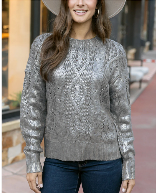 Champagne Shimmer Sweater