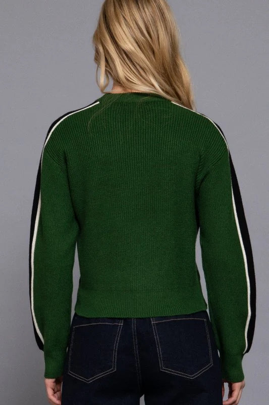 Long Sleeve Round Neck Sleeve Sweater