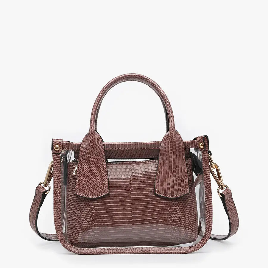 Stacey Clear Satchel With Inner Bag ( Assorted )