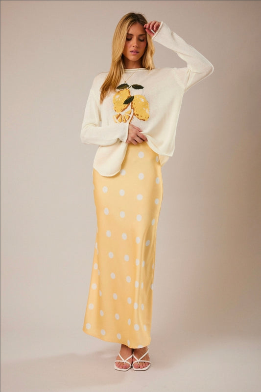 The Claire Skirt Yellow IMS