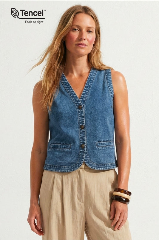 The Chambray Vest IMS