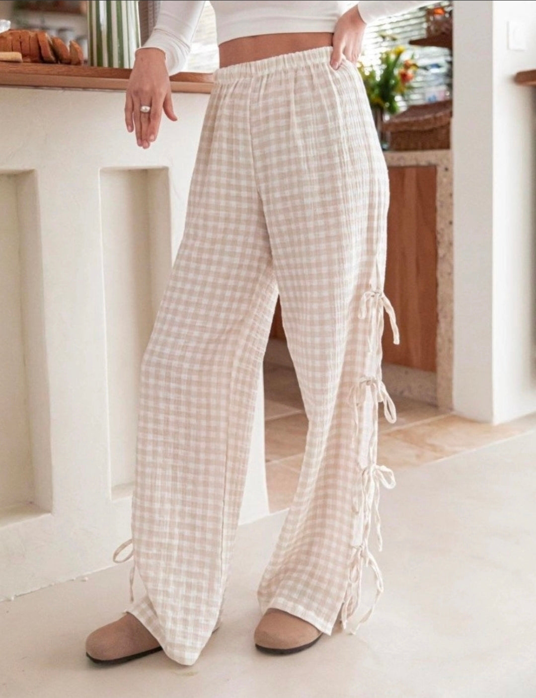 The Gingham Tie Pant IMS