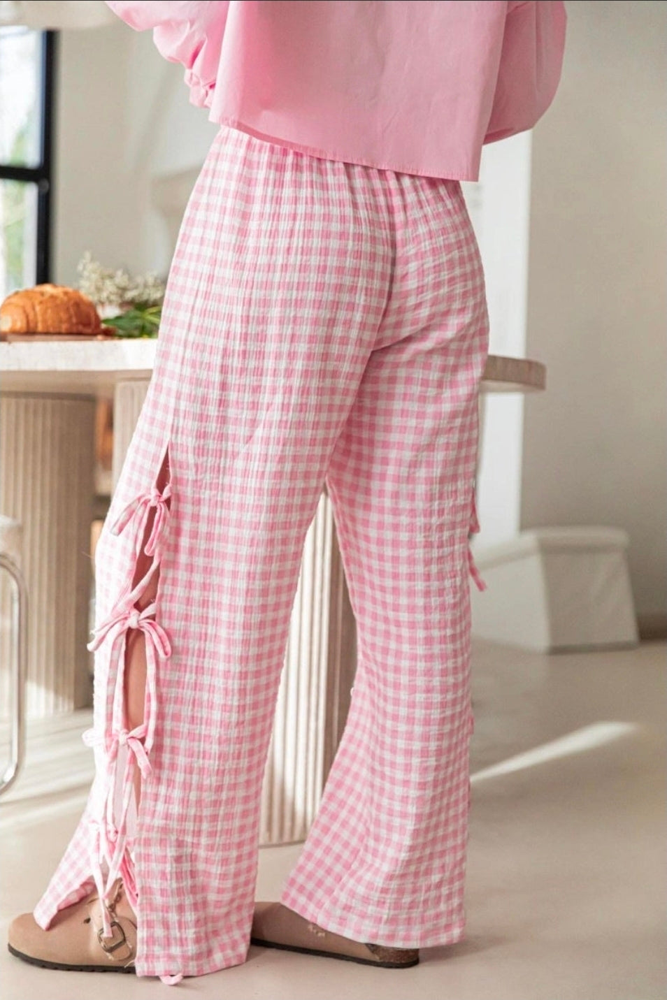 The Gingham Tie Pant IMS