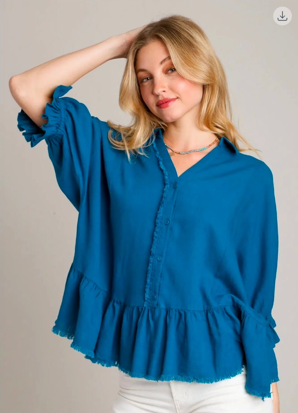 The Layla Top-Teal IMS