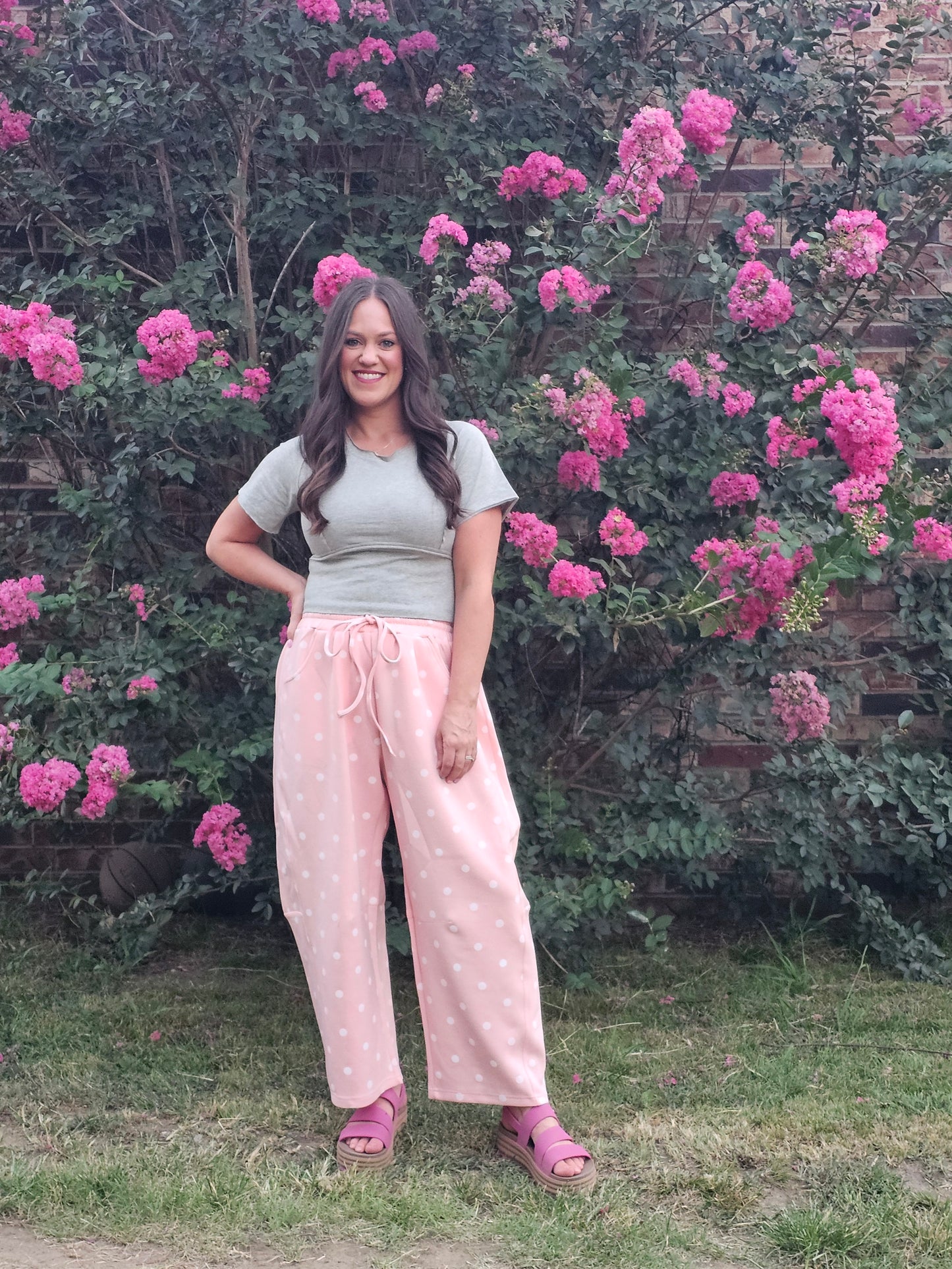 The Pink Polka Dot Sweatpant IMS